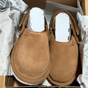 UGG Chestnut Suede Slip-On Loafers